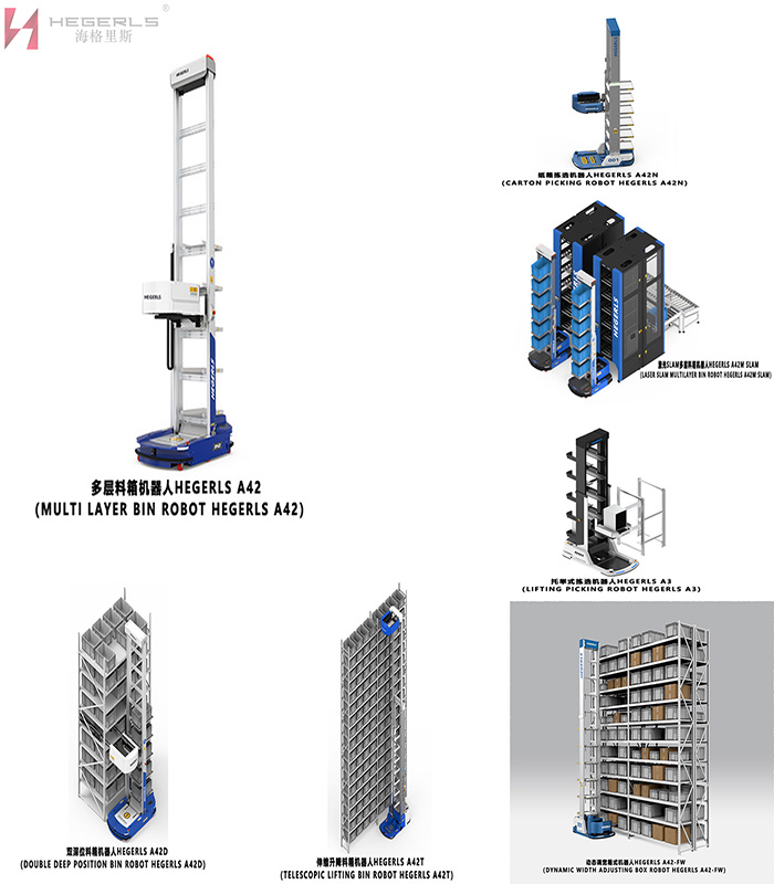 3-bin iru iṣura ipamọ robot